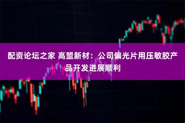 配资论坛之家 高盟新材：公司偏光片用压敏胶产品开发进展顺利