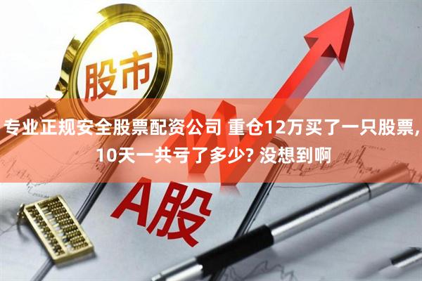 专业正规安全股票配资公司 重仓12万买了一只股票, 10天一共亏了多少? 没想到啊
