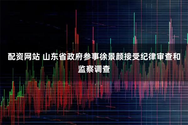 配资网站 山东省政府参事徐景颜接受纪律审查和监察调查